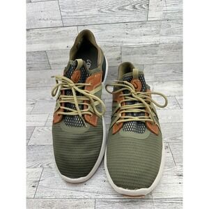 OluKai Mio Li Mens 12 Highland Green Dark Wood Mesh Sneakers 10440-HGLR